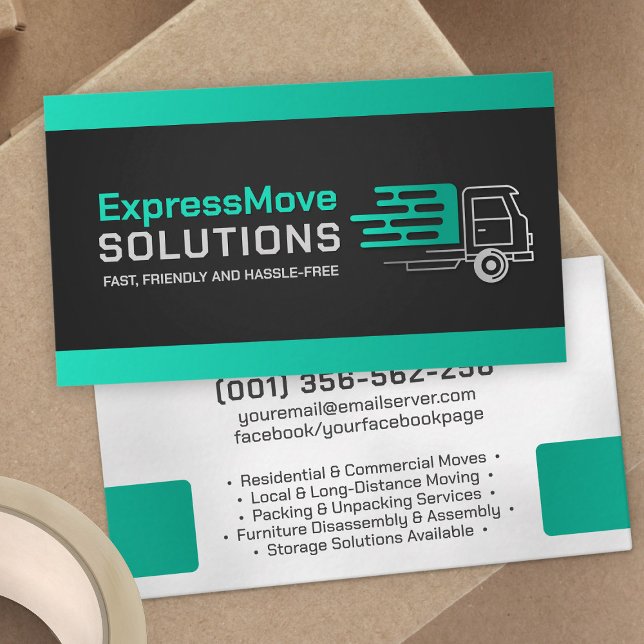 Professional Moving Services - Relocation Business Card (Creator Uploaded)