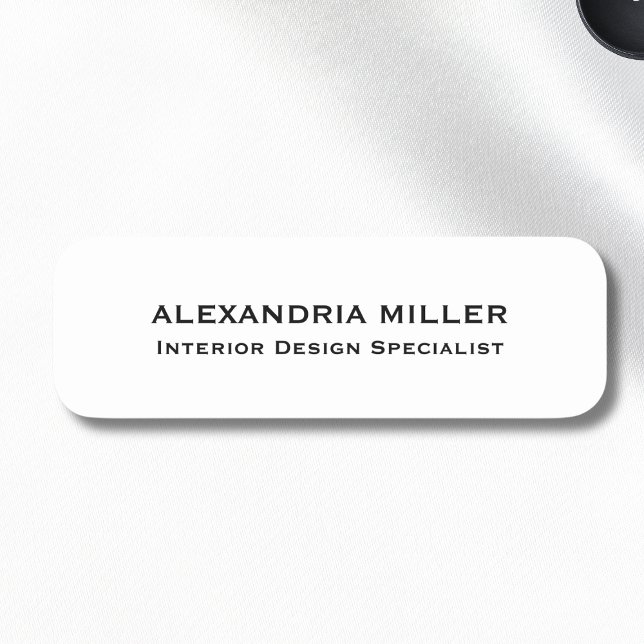 Professional Name and Title Magnetic Name Tag (Creator Uploaded)