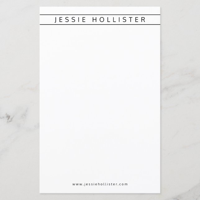 Professional Name & Info (Front)