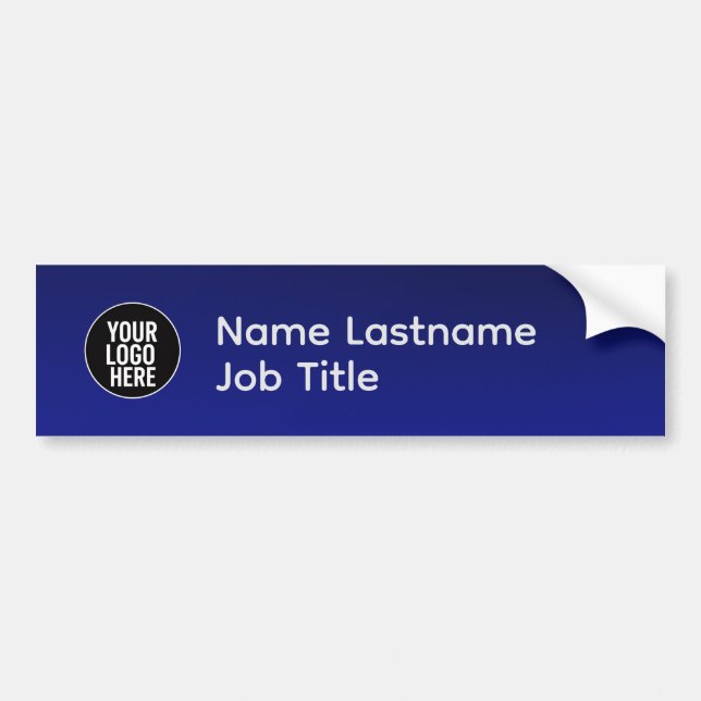 Professional Name Logo Bumper Sticker (Front)