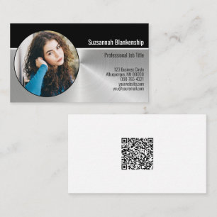 Professional Nanny Service Custom Oval Photo Business Card