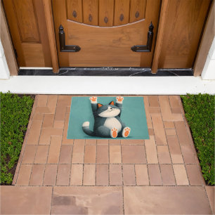 Professional Nap Taker Funny Sleeping Cat Doormat