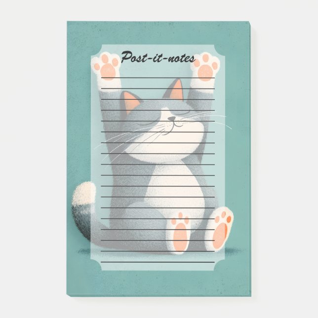Professional Nap Taker Funny Sleeping Cat Post-it Notes (Front)