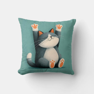Professional Nap Taker Funny Sleeping Cat Throw Pillow