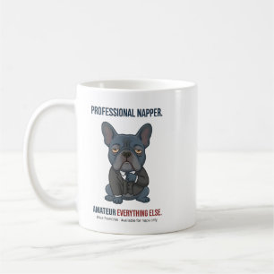 Professional Napper Funny Blue French Bulldog Dog  Coffee Mug