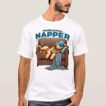 Professional Napper – Lazy Dog Funny Cartoon T-Shirt<br><div class="desc">The ultimate sleep expert. Perfect for dog lovers who live for naps and chill time.</div>