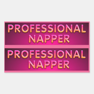 Professional Napper Typography Sticker