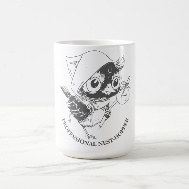 Professional Nest-Hopper Bird Humour Coffee Mug (Center)