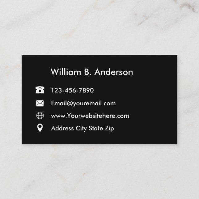 Professional Networking Business Cards (Front)