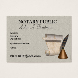 Business Card Notepad: Notary Public Business Cards Templates