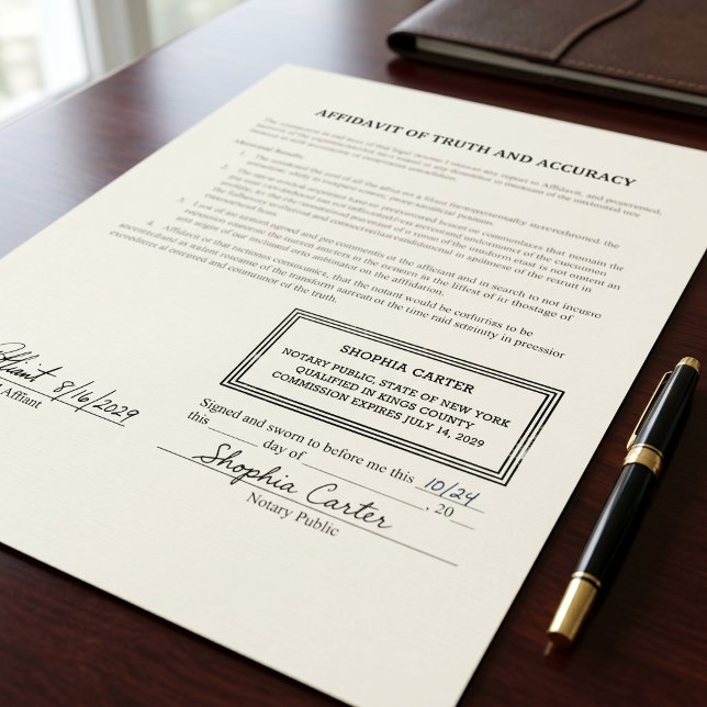 Professional Notary Public | Custom Name & Commiss Self-inking Stamp (Creator Uploaded)