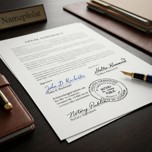 Professional Notary Public   Custom Name & Commiss Self-inking Stamp