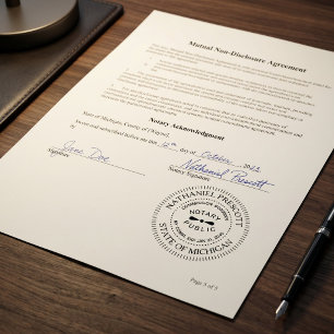 Professional Notary Public   Custom Name & Commiss Self-inking Stamp