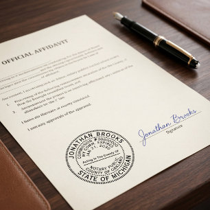 Professional Notary Public Custom Name & Commiss Self-inking Stamp