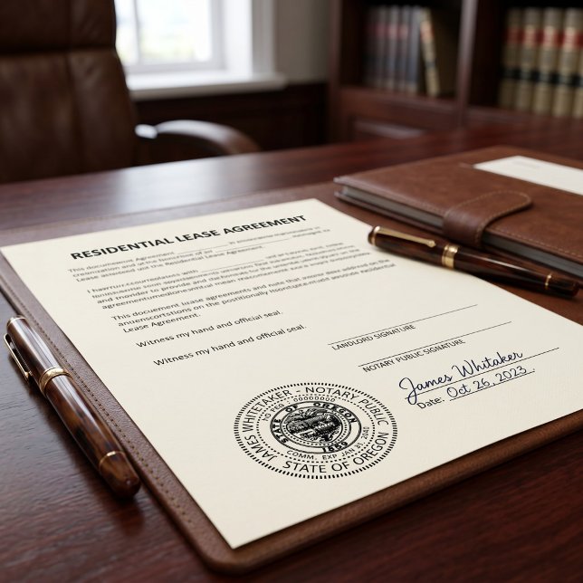 Professional Notary Public | States Of Oregon Self-inking Stamp (Creator Uploaded)
