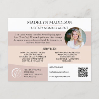 Professional Notary Service Marketing Promotional Postcard