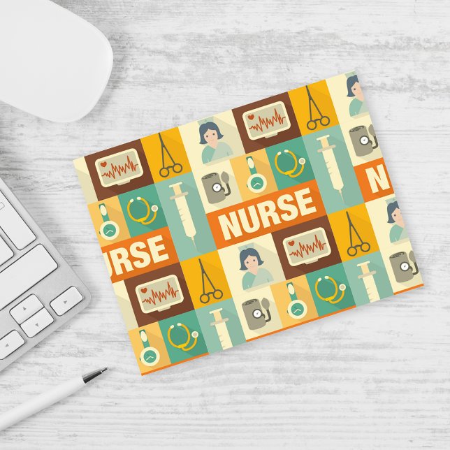 Professional Nurse Iconic Designed Postcard (Creator Uploaded)