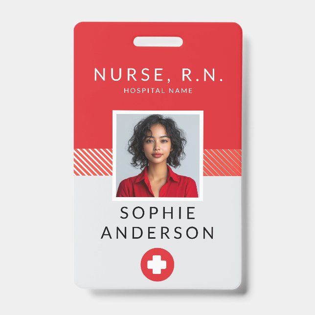 Professional Nurse ID Badge (Front)