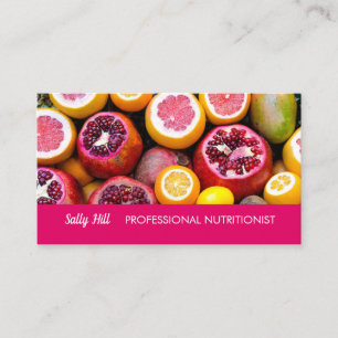 Professional Nutritionist Dietician Wellness Coach Business Card