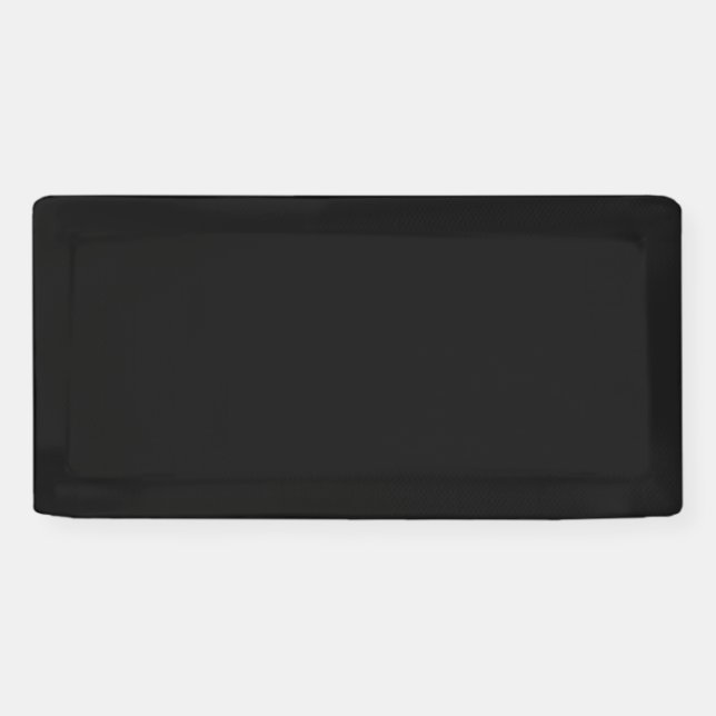 Professional Onyx Black Colour | Classic Elegant  Banner (Horizontal)