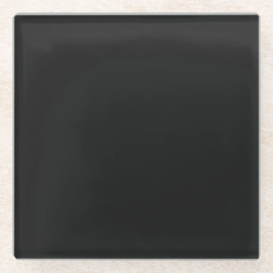 Professional Onyx Black Colour Classic Elegant Glass Coaster