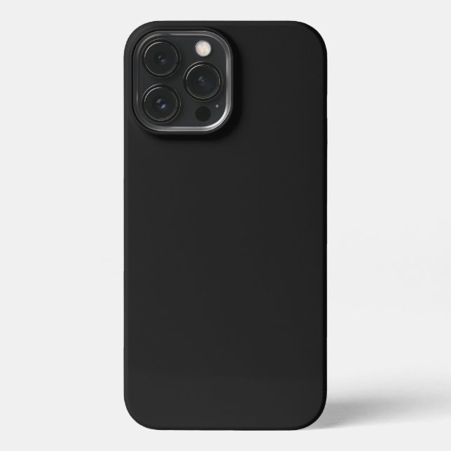 Professional Onyx Black Colour | Classic Elegant  iPhone Case (Back)