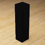 Professional Onyx Black Colour | Classic Elegant  Wine Box<br><div class="desc">Professional Onyx Black Solid Colour</div>