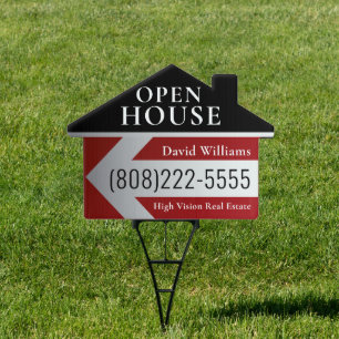 Professional Open House Real Estate Directional Si Garden Sign