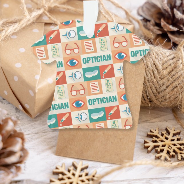 Professional Optician Iconic Design Ornament (Creator Uploaded)