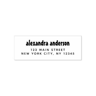 Professional or Personal Elegant Return Address Self-inking Stamp