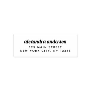 Professional or Personal Elegant Return Address Self-inking Stamp