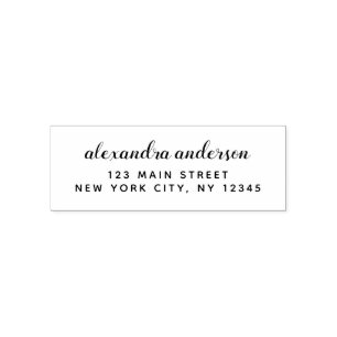 Professional or Personal Elegant Return Address Self-inking Stamp