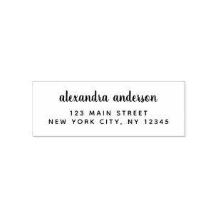 Professional or Personal Elegant Return Address Self-inking Stamp