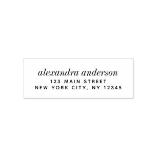 Professional or Personal Elegant Return Address Self-inking Stamp