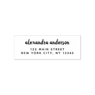 Professional or Personal Elegant Return Address Self-inking Stamp