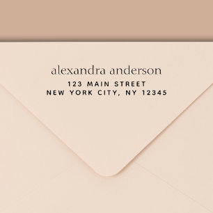 Professional or Personal Elegant Return Address Self-inking Stamp
