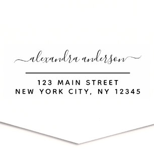 Professional or Personal Elegant Return Address Self-inking Stamp