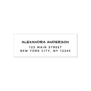 Professional or Personal Elegant Return Address Self-inking Stamp