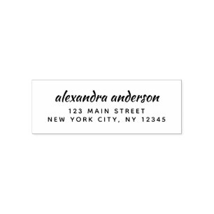 Professional or Personal Elegant Return Address Self-inking Stamp