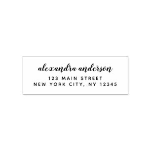 Professional or Personal Elegant Return Address Self-inking Stamp