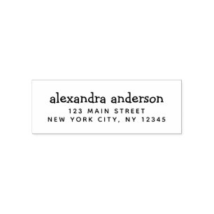 Professional or Personal Elegant Return Address Self-inking Stamp