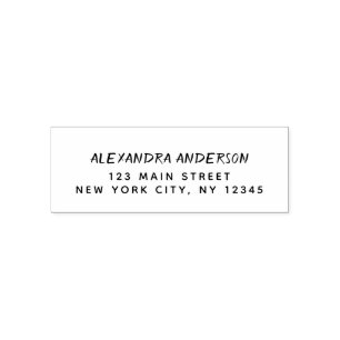 Professional or Personal Elegant Return Address Self-inking Stamp