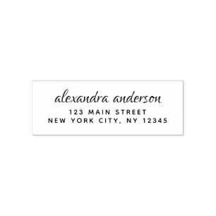 Professional or Personal Elegant Return Address Self-inking Stamp