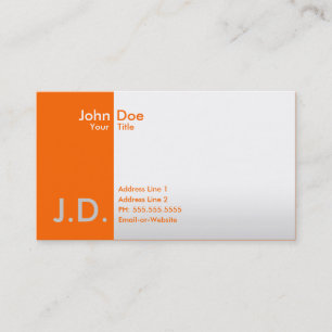 professional oranges business card