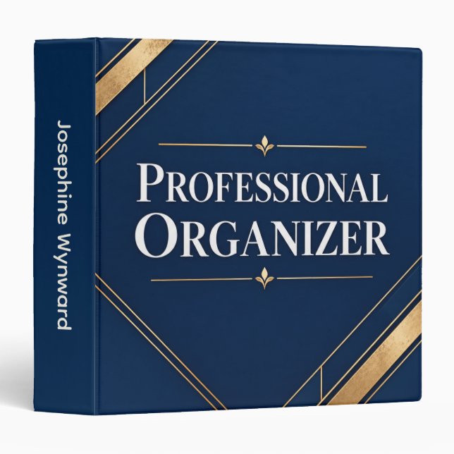 Professional Organizer Binder (Front/Spine)