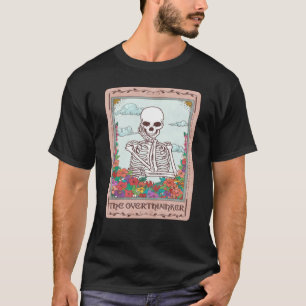 Professional Overthinker Colorful Skull Overthinki T-Shirt