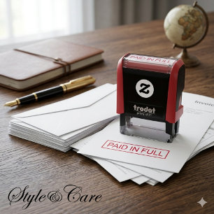 Professional Paid In Full Stamp Clear Business Use