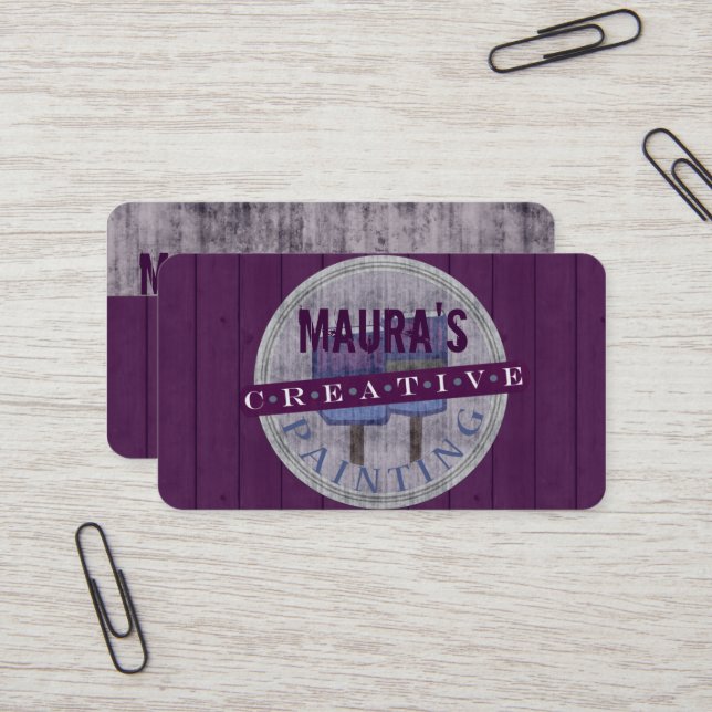 Professional painter business card (Front/Back In Situ)