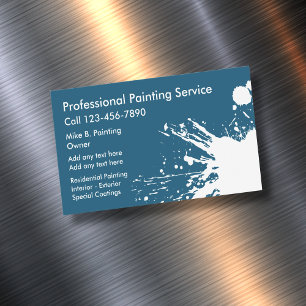 Professional Painter Business Card Magnets