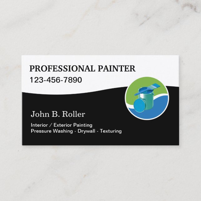Professional Painter Business Cards (Front)